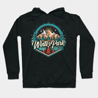 Retro Winter Park Ski Hoodie